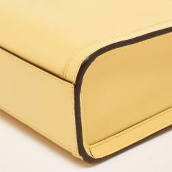 Pre Owned Kate Spade Yellow Leather Manhattan Tote