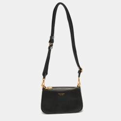 Pre Owned Kate Spade Black Leather Morgan Double Up Crossbody Bag