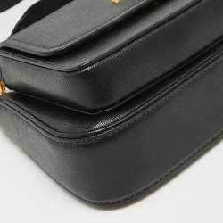 Pre Owned Kate Spade Black Leather Morgan Double Up Crossbody Bag