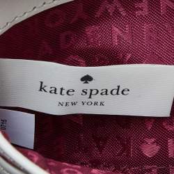 Kate Spade Burgundy Leather Bow Zip Around Wallet