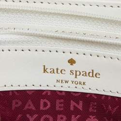 Kate Spade Burgundy Leather Bow Zip Around Wallet