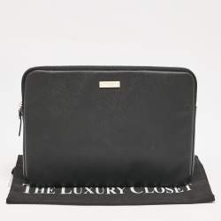 Kate Spade Black PU Leather Laptop Case   