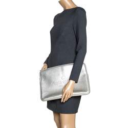 Pre Owned Kate Spade Metallic Gold Leather Laptop Case