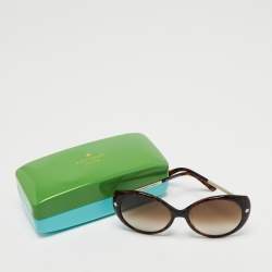 Pre Owned Kate Spade Dark Havana/Brown Gradient KAELEE/F/S Butterfly Sunglasses