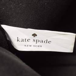 Pre Owned Kate Spade Pink Floral Print Leather Laptop Sleeve 