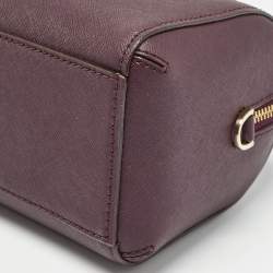 Pre Owned Kate Spade Burgundy Leather Cameron Street Lane Satchel 