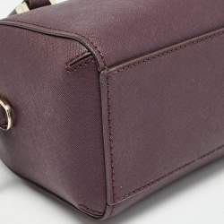 Pre Owned Kate Spade Burgundy Leather Cameron Street Lane Satchel 