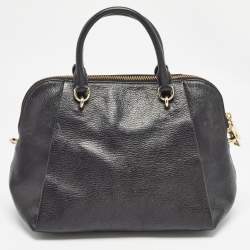 Pre Owned Kate Spade Black Leather Zip Satchel