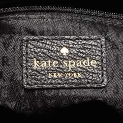 Pre Owned Kate Spade Black Leather Zip Satchel