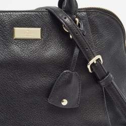 Pre Owned Kate Spade Black Leather Zip Satchel
