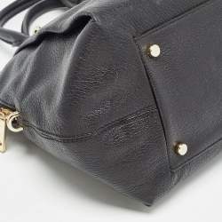 Pre Owned Kate Spade Black Leather Zip Satchel