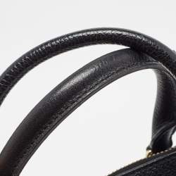 Pre Owned Kate Spade Black Leather Zip Satchel