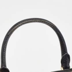 Pre Owned Kate Spade Black Leather Zip Satchel