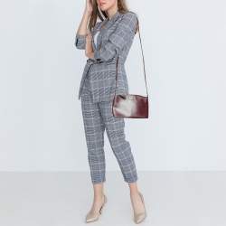 Kate Spade Burgundy Leather Jeanne Crossbody Bag