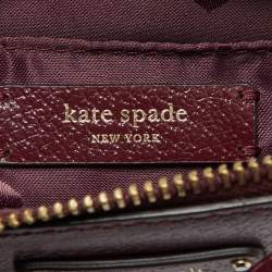 Kate Spade Burgundy Leather Jeanne Crossbody Bag