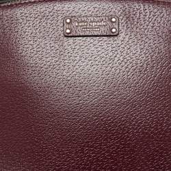 Kate Spade Burgundy Leather Jeanne Crossbody Bag