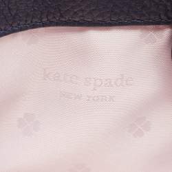 Kate Spade Navy Blue Leather Polly Shoulder Bag
