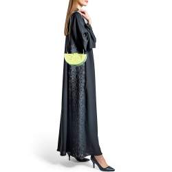 Kate Spade Green Acrylic Slice of Lime Crystals Chain Clutch