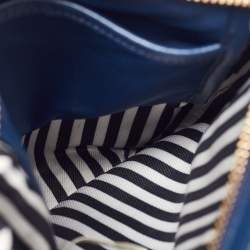 Pre Owned Kate Spade Blue Nylon and Leather Crossbody Bag