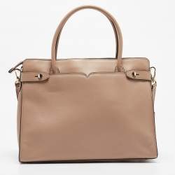 Pre Owned Kate Spade Beige Leather Large Classic Tote