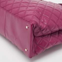 Pre Owned Kate Spade Burgundy Quilted Leather New York Natalia Tote