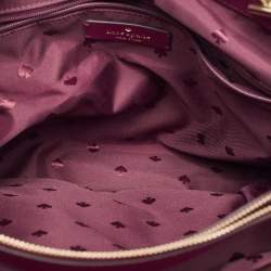 Pre Owned Kate Spade Burgundy Quilted Leather New York Natalia Tote