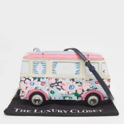 Kate Spade Multicolor Printed Leather California Dreaming Surf 3d Van Crossbody Bag