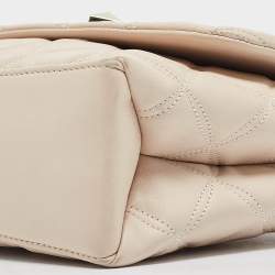 Pre Owned Kate Spade Beige Quilted Leather Natalia Crossbody Bag