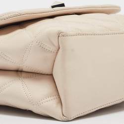 Pre Owned Kate Spade Beige Quilted Leather Natalia Crossbody Bag