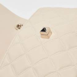 Pre Owned Kate Spade Beige Quilted Leather Natalia Crossbody Bag