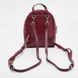 Kate Spade Burgundy Quilted Leather Mini Chelsea Backpack