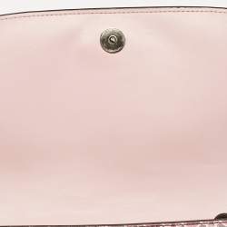 Kate Spade Burgundy Printed Coated Canvas Saddle Shoulder Bag