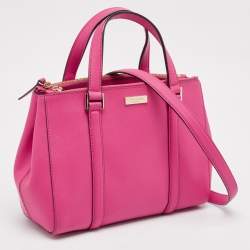 Kate Spade Pink Leather Newberry Lane Loden Tote