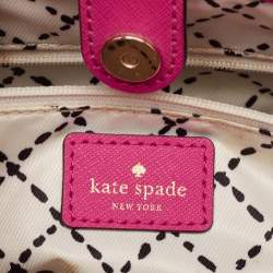 Kate Spade Pink Leather Newberry Lane Loden Tote