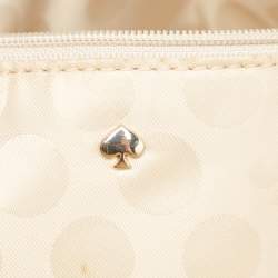 Kate Spade Beige/Neon Pink Leather Cedar Street Maise Satchel
