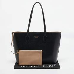 Pre Owned Kate Spade Black Leather Large Bleecker Tote