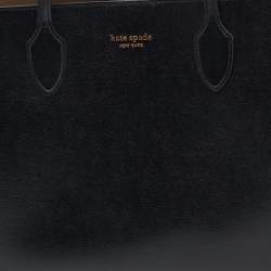 Pre Owned Kate Spade Black Leather Large Bleecker Tote