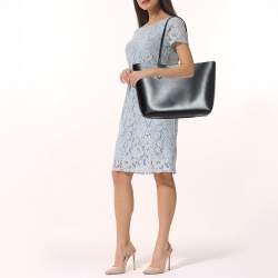 Pre Owned Kate Spade Black Leather Large Bleecker Tote