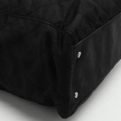 Pre Owned Kate Spade Black Quilted Nylon Tote