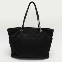 Pre Owned Kate Spade Black Quilted Nylon Tote