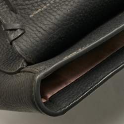 Pre Owned Kate Spade Black Leather Floral Applique Tressa Shoulder Bag