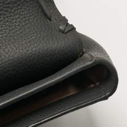 Pre Owned Kate Spade Black Leather Floral Applique Tressa Shoulder Bag