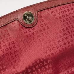 Kate Spade Maroon Leather Way Lilah Top Handle Bag