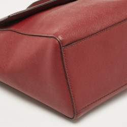 Kate Spade Maroon Leather Way Lilah Top Handle Bag