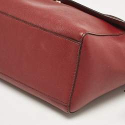 Kate Spade Maroon Leather Way Lilah Top Handle Bag