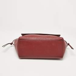 Kate Spade Maroon Leather Way Lilah Top Handle Bag