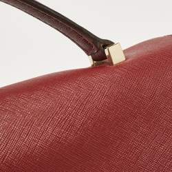 Kate Spade Maroon Leather Way Lilah Top Handle Bag
