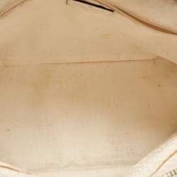 Pre Owned Kate Spade White Leather Carli McCall Street Satchel