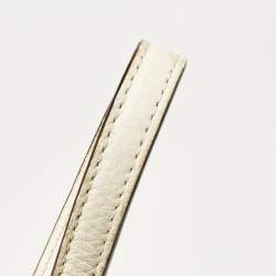 Pre Owned Kate Spade White Leather Carli McCall Street Satchel