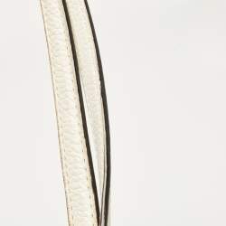 Pre Owned Kate Spade White Leather Carli McCall Street Satchel